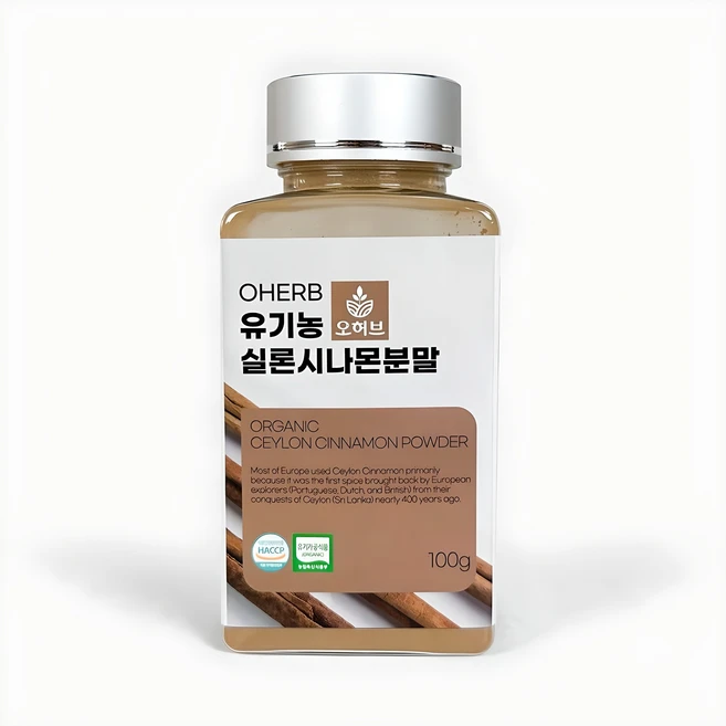 유기농 해썹 ALBA등급 실론시나몬 계피가루, 1개, 100g - 쿠팡