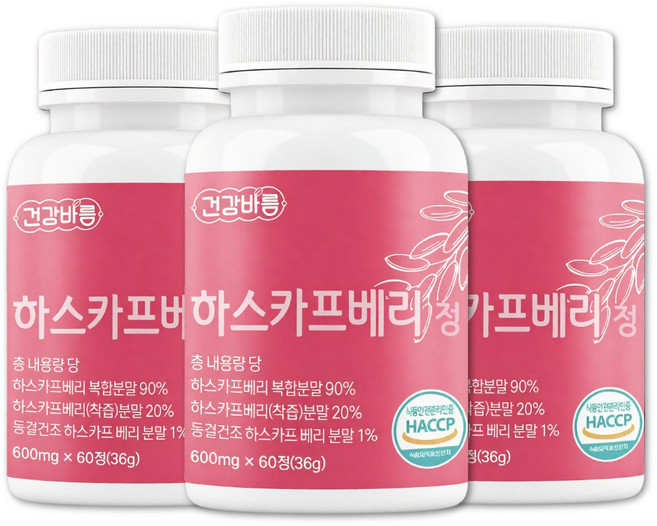 유기농 하스카프베리 가루 폴란드산 하스카프베리 분말 정 댕댕이나무열매, 3개, 60정