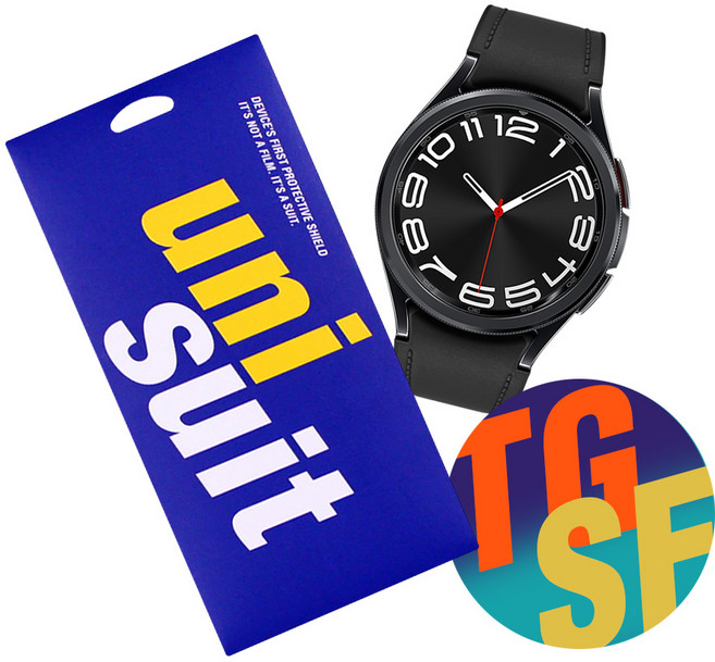 유니슈트 갤럭시워치6 클래식 43mm 고강도 강화유리 2매+외부 4종 세트 각 3매(UT230365), 단품없음