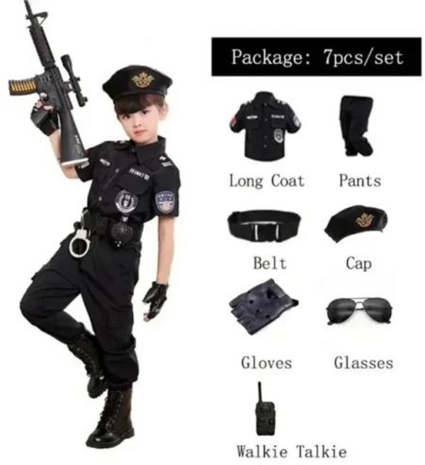 상세페이지_상단 할로윈 코스튬 의상 코스프레 어린이 경찰 유니폼 상의 바지 모자 원피스 소년 소녀 옷 크리스마스 선물 신제품 상세페이지_하단