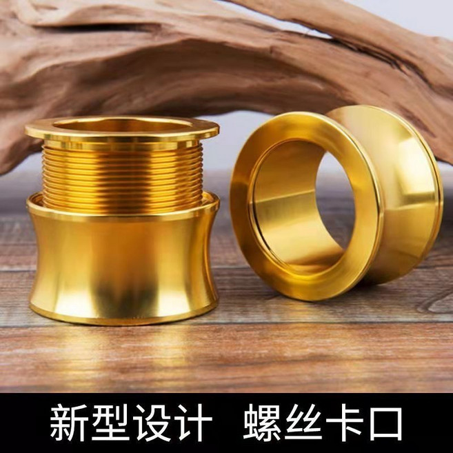 口袋彈弓 高彈力 精準 大威力, 1個, 合金金色杯头 2合1,2个长射袋 不带子弹