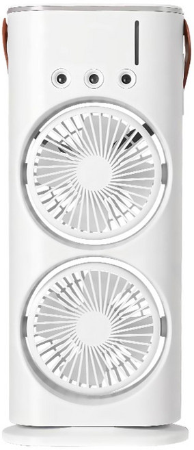 Hqzoomee 듀얼 미니 냉풍기 급속냉동 자동회전 대용량 냉풍기 추천 S5, K5화이트(충전+좌우흔들+리모콘)