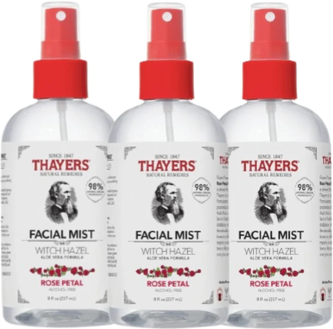 [Thayers] 페이셜 미스트 로즈 페탈 알코올 프리 237 ml 3 SET - 쿠팡