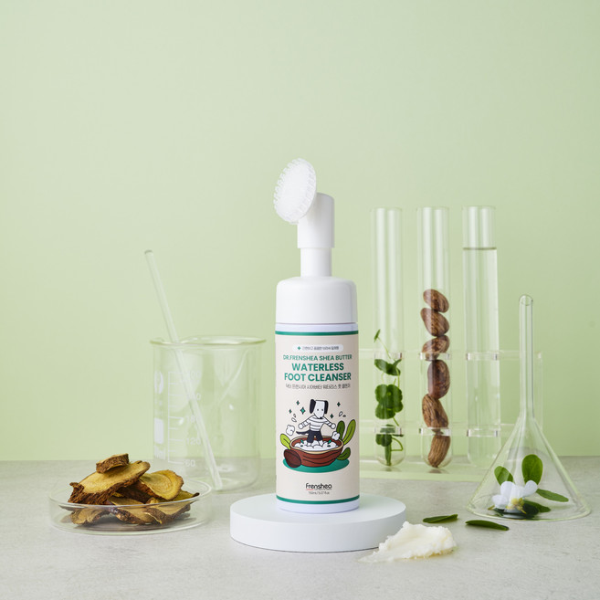 [유통기한('26.03) 1년 미만 49%할인][동물병원공급] Dr. Frenshea 닥터프렌시아 시어버터 워터리스 풋 클렌저 150ml, 1개, 160g