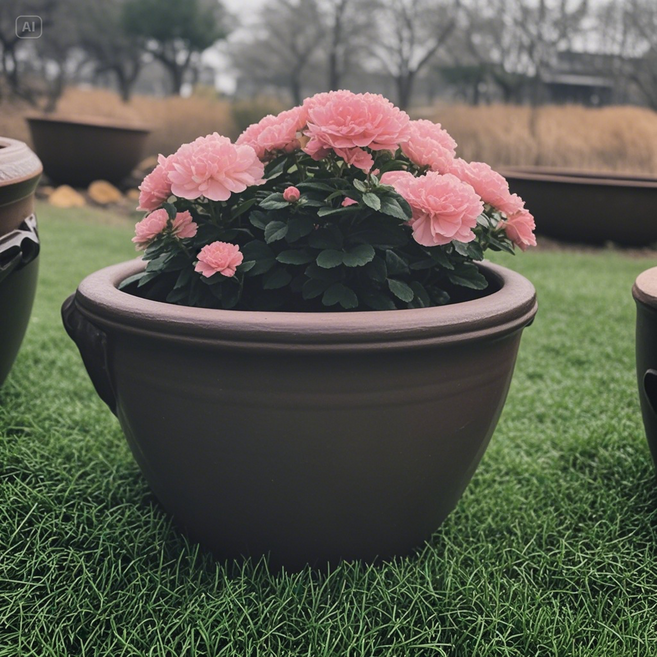 전통 옹기 화분 중 꽃화분 정원 테라스 꾸미기 콩나물 시루 국내산