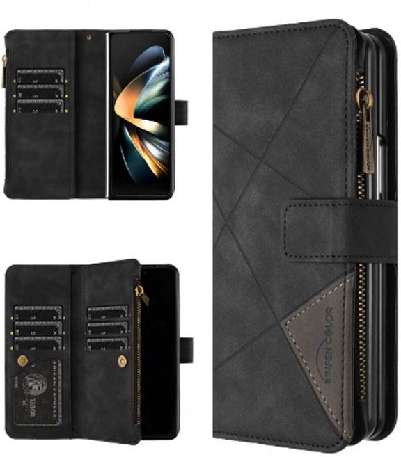 갤 겔럭시 폴드3 폴드4 fold4 폴드5 fold5 지퍼 지갑형 카드 가죽 폰커버 케이스