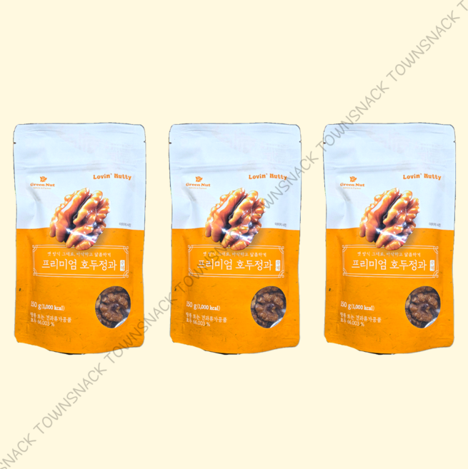 그린너트 프리미엄 호두정과, 3개, 150g