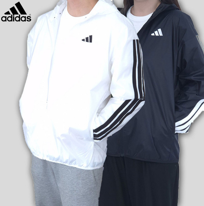 아디다스 바람막이 남녀공용 데일리 삼선 정품 런닝 러닝 경량