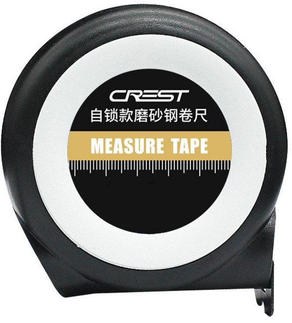 CREST 自鎖磨砂鋼捲尺, 1個, 5m*25mm寬 一個