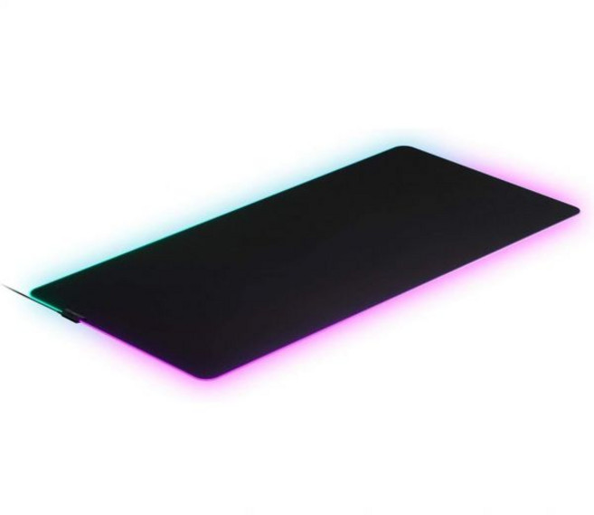 SteelSeries 스틸시리즈 QcK 미니 게이밍 마우스 매트 505661, 3xl_RGB Prism | Schwarz + RGB, 1개