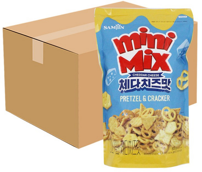 프레첼 미니믹스 체다치즈맛, 800g, 6개