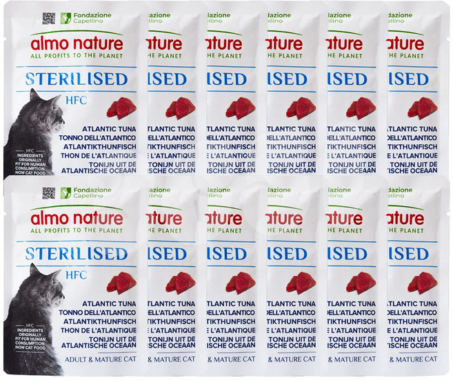 알모네이쳐 스테럴라이즈드 파우치, 24개, 50g, 대서양참치