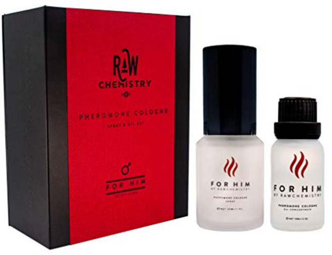 RawChemistry 페로몬 코롱 선물 세트 - 대담한 엑스트라 스트렝스 포뮬러, 1개