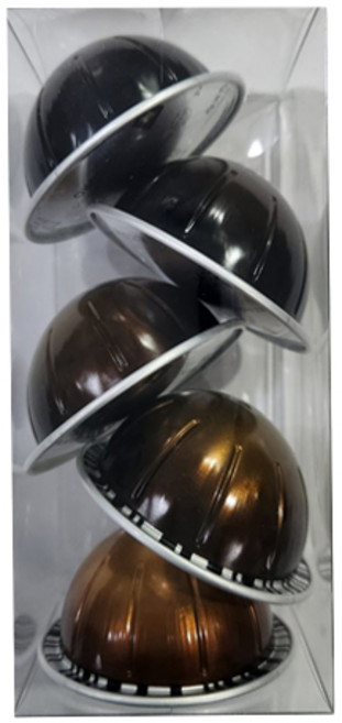 네스프레소 정품 버츄오 캡슐 커피 맛보기 샘플시리즈(아이스 바리스타 시그니쳐 오리진 에스프레소 디카페인), 더블에스프레소, 1세트, 5개입