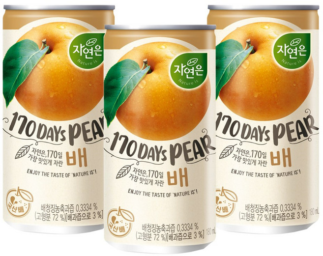 웅진-자연은배180ml, 60개, 180ml