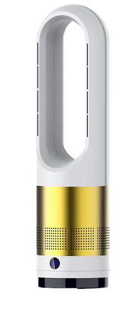 18인치 날개없는 냉온풍기 공기청정 3in1 가정용 냉난방기 터워형 에어컨 4가지 색상, 골드