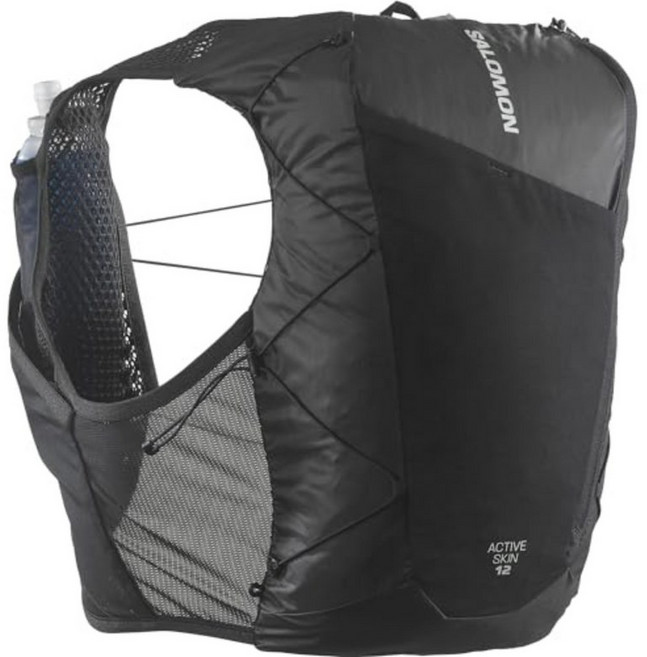 살로몬 액티브스킨12 물병2개 세트 러닝조끼 하이드레이션 베스트 등산가방 LC2177400