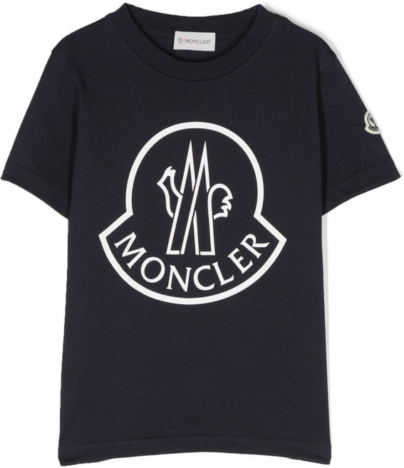 몽클레르 앙팡 로고 프린트 티셔츠