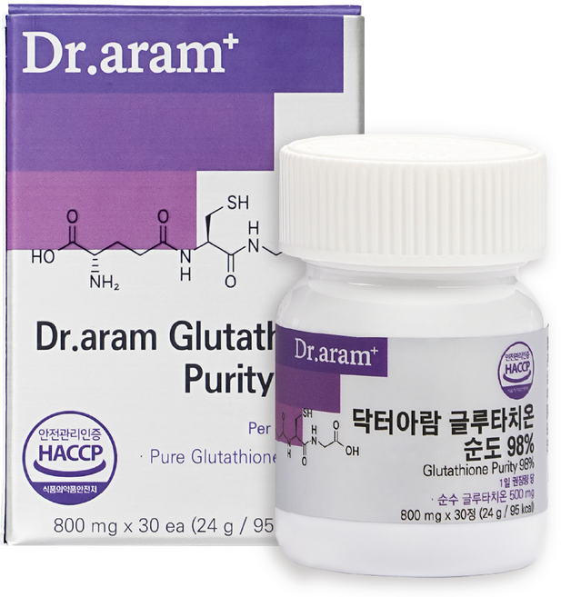 닥터아람 글루타치온 순도 98% 24g, 1개, 30정