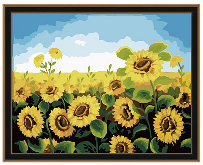 아이러브페인팅 DIY 명화그리기 40 x 50 cm, 해바라기하늘, 1개