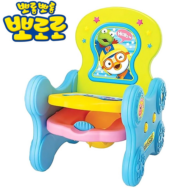 뉴 뽀로로 멜로디 응가쿠션의자 소변기 유아변기 유아의자기능]유아용변기 변기의자 아기 아이 여아 어린이 변기 멜로디기능