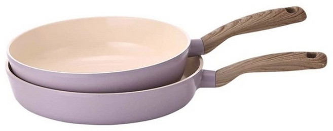 네오플램 레트로 IH 프라이팬 28cm & 웍26cm 세트, 1세트