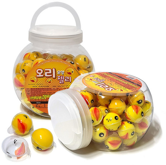 대용량 오리모양 젤리 900g (18g x 50개입), 1개