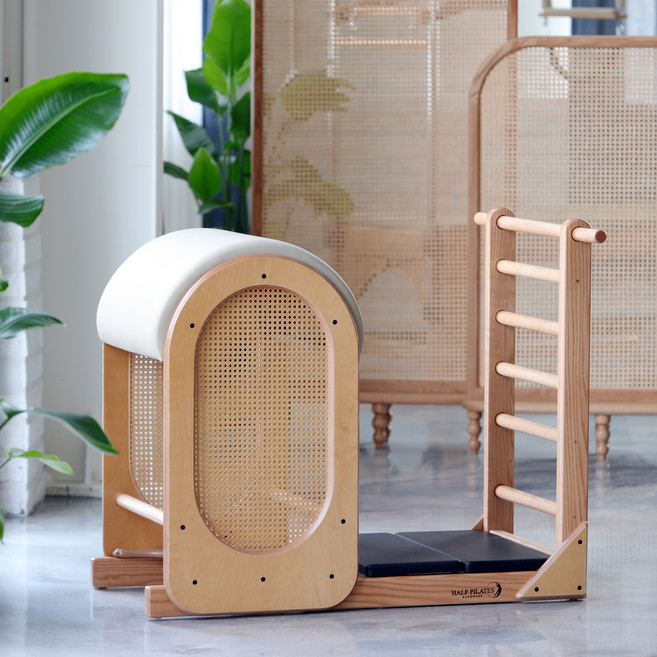 필라테스 레더바렐 하프오브제(2023) - 하프필라테스, 레드와인, 베이지, 1개