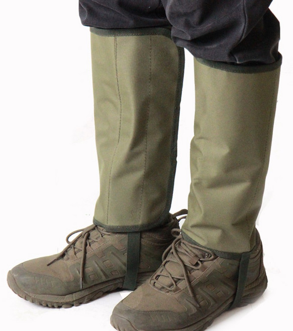 땀방지 심마니 신형 메쉬각반 뱀퇴치 안전 각반 스패츠 산악용 벨크로 각반 코트락각반, 1개