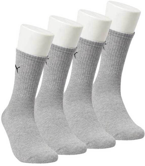 푸마 이중쿠션 남성 여성 스포츠 캐주얼 에어로실버 장목 양말 4족 세트