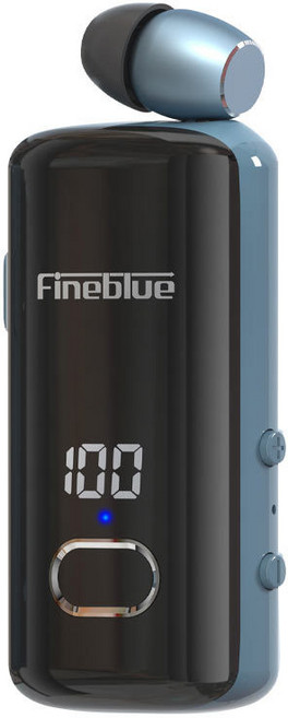 Lucky精選 佳藍F580領夾式藍牙耳機 數顯電量 閃電快充 一鍵接聽 職場溝通利器, 藍色