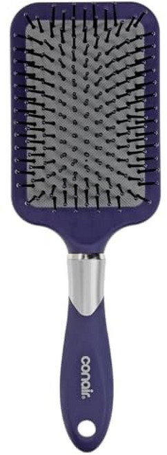 Conair Velvet Touch 패들 쿠션 헤어 브러시 - 엉킴 방지 헤어브러시 - 곱슬 또는 스트레이트 스타일 - 남성 또는 여성 - 디탱글러 - 부드러운 터치 핸들 -, Conair Velvet Touch 패들 쿠션 헤어 브
