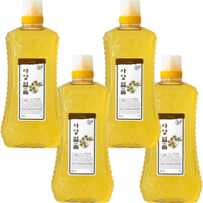 국내산 사양벌꿀 대용량 업소용 사양꿀, 2kg, 4개