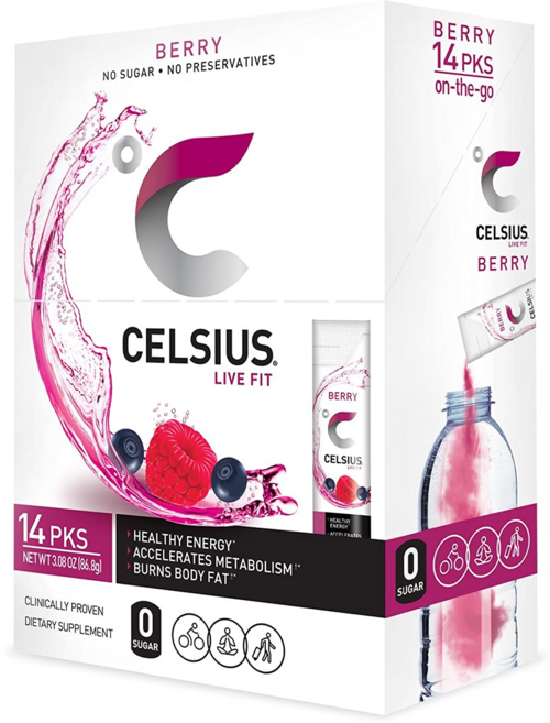 Celsius 셀시어스 온더고 분말 제로 슈거 파우더 스틱 14개입, 86.8g, 1개