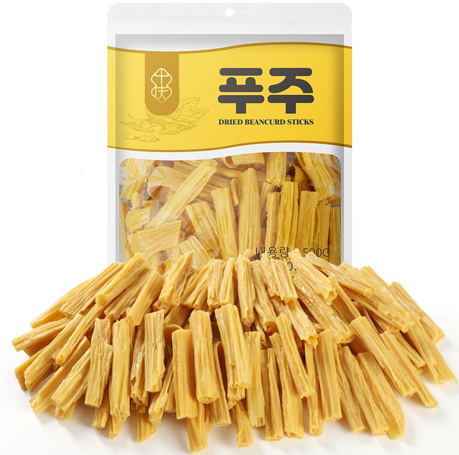 자른 푸주 건푸주 두부피 건두부면 마른유바, 3개, 500g