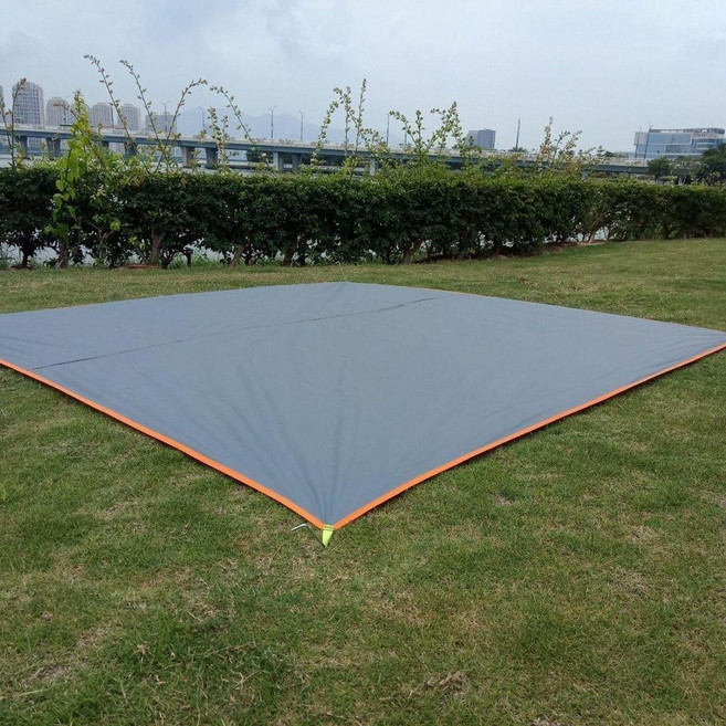 戶外露營防潮地布 210D牛津布 210x240cm 耐磨便攜, 基礎款：送收納袋可當牀墊