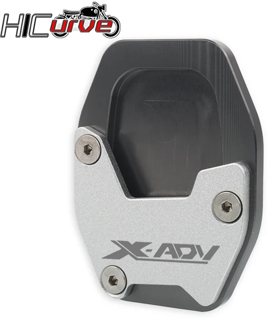 오토바이 CNC 킥 스탠드 확장 풋 사이드 스탠드 확대 플레이트 패드 X-ADV750 XADV750 X-ADV 750 2021-2024, 03 Titanium, 1개