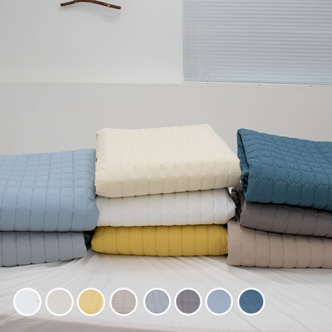 새솜 데일리 60수 고밀도 순면 미끄럼방지 고무밴딩 사계절 침대패드 패드 카페트 누빔패드, 그레이