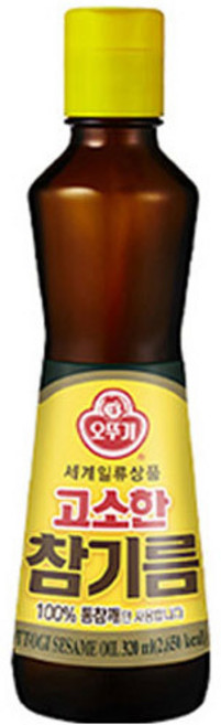 오뚜기 고소한 참기름, 320ml, 7개