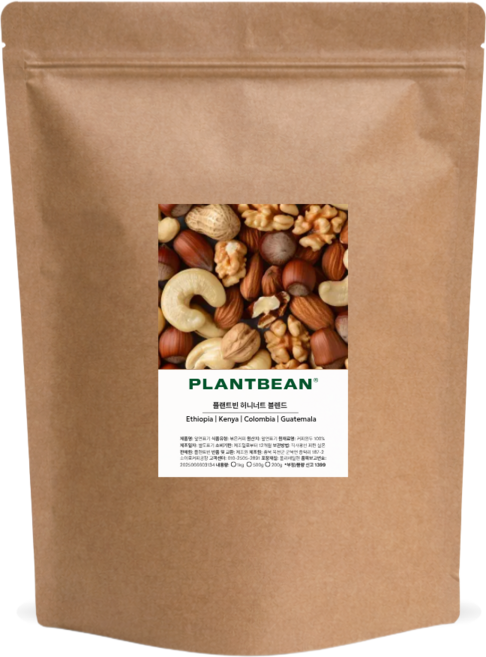 [산미있는] 허니너트 블렌드 원두커피 1kg 중약배전 너티 초코 달달, 1개, 핸드드립(중간)