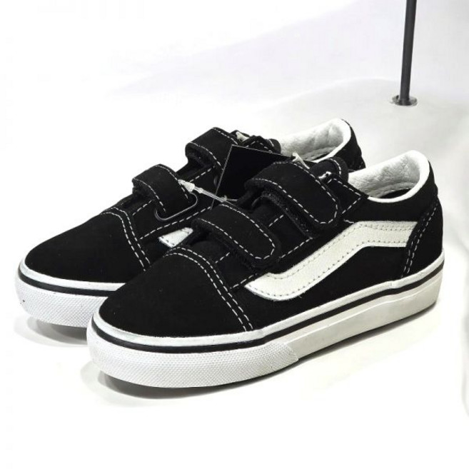 반스 올드 스쿨 찍찍이 블랙 VN000D3YBLK