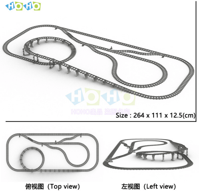 호환레고 기차 레일 트레인 기차길 레일 장면 풀 세트 신호등 대합소 보이 퍼즐 장난감, S, 1개