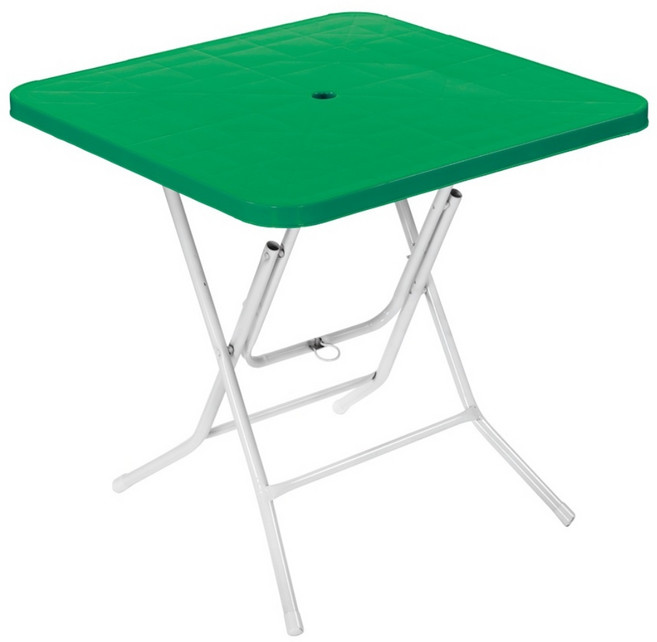 플라스틱테이블 사각테이블 야외테이블 편의점 포장마차 간이 접이식, 그린