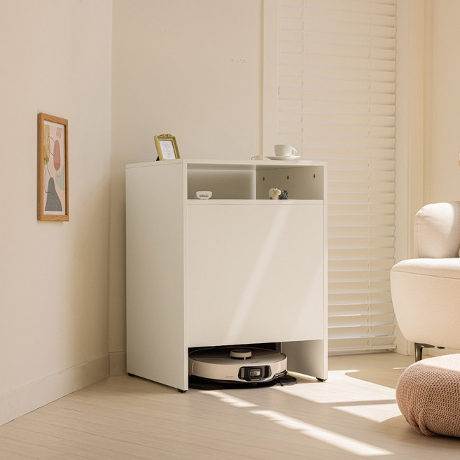 DIY 로봇청소기수납장 로청장 로봇청소기장 로보락 보관함 선반 IH24019, DIY_24019