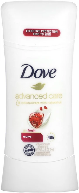 Dove 어드밴스드 케어 Go Fresh 땀 억제제 데오도런트 리바이브 74g(2.6oz), Dove어드밴스드케어GoFresh땀억제제데오도런트리바이, 74g, 1개 - 쿠팡