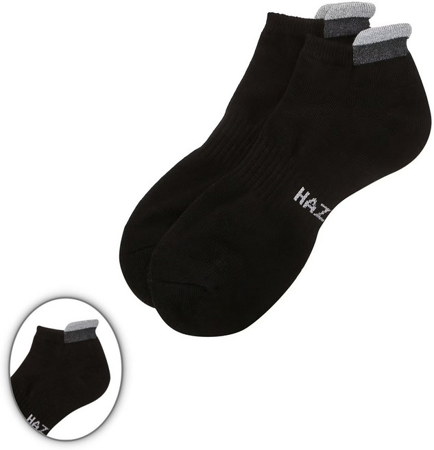 [국내백화점] 헤지스골프 남성 백로고 페드 양말 블랙, XXX