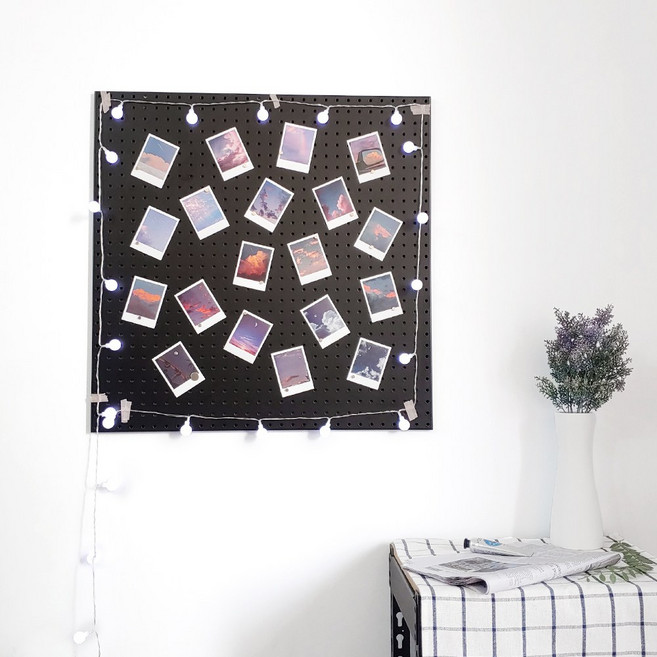 JNCP 타공판 600x600mm(홀간격20mm), 블랙, 1개