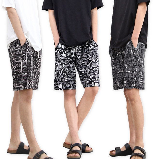 까실이 5부반바지 아이스 쿨바지 빅사이즈 남여 잠옷 하의