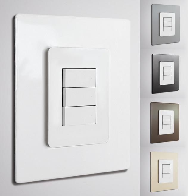 스위치커버-소형손때방지 스티커 전기 전등 콘센트, 화이트, 1개