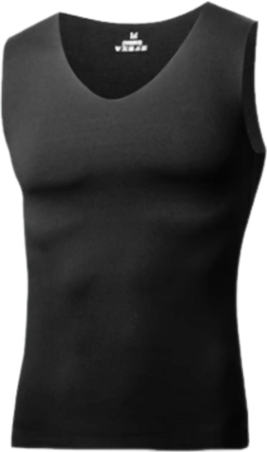 冰絲涼感男士透氣速乾健身內衣V領四季夏季運動背心